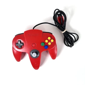 Nintendo 64 Controller Rosso, OEM Autentico con Joystick Stretto (9/10) - Foto 1 di 6