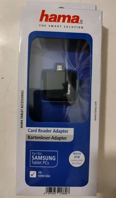 Hama Micro-USB OTG Adapter SD Kartenleser Card Reader Daten-Kabel Handy Tablet - Bild 1 von 2