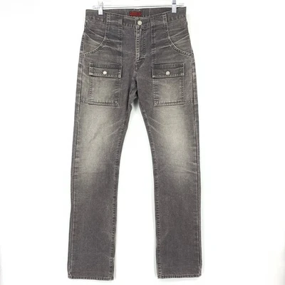 Vintage John Bull Co Utility Jeans Mens Sz 30 X 33 Gray Wash Natural Distressing - Image 1 of 4