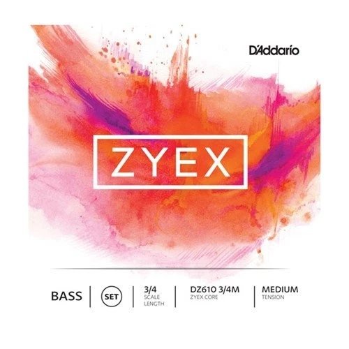 D'Addario Zyex Bass String Set, 3/4 Scale, Medium Tension - Image 1 of 1