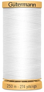 Gutermann (251-1006-01) 100% Nat. Cotton Thread 273 yds 251 1006 Gutermann#1 - Picture 1 of 2