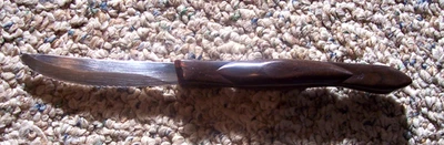 Cutco Cutlery 3.25” Blade 8.5” Long Steak Knife #1759 Brown Marbled Handle - Image 1 of 4