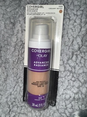 Covergirl + Olay Advanced Radiance Age Defying Makeup #150 Creamy Beige 08/2026 - Image 1 of 2