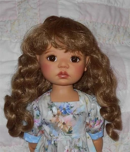 Peluca muñeca Wee 3 MARYANNE TALLA 12-13,5 CASTAÑO ROJIZO larga ondulada rizos sueltos y flequillos (A) nueva con etiquetas - Imagen 1 de 6