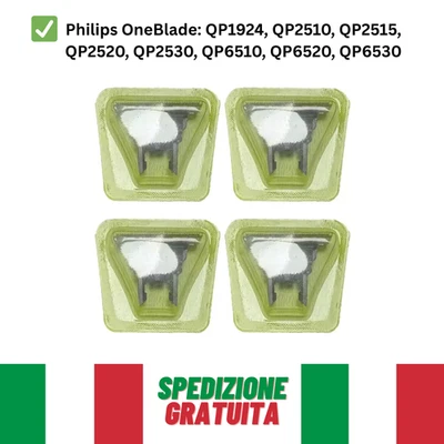 4x Testine di Ricambio per Philips OneBlade – Lame di Qualità Premium