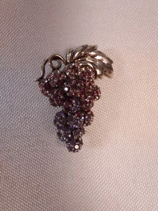 Vintage Monet Grapes Brooch - Picture 1 of 6