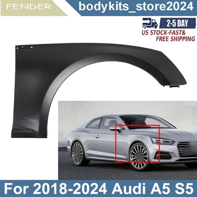 Front Right Passenger Side Fender For 2018-2024 Audi A5 Quattro S5 Sportback - Imagem 1 de 4