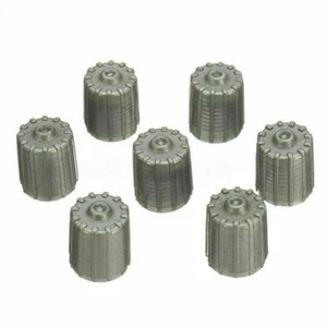 100X Gray Plastic TPMS Valve Stem Cap Cover Suitable for Cars and Motorcycles - Picture 1 of 7