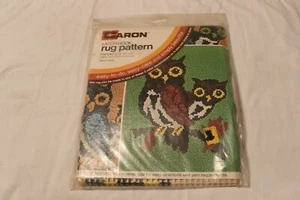 OWLS-Pattern on Canvas with Instructions & Yarn Count SEALED - Picture 1 of 4