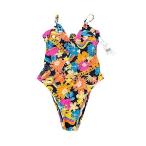 Sunshine 79 Damen Blumenmuster One Piece Badeanzug Größe 4 neu mit Etikett - Bild 1 von 7