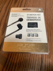 NEW Sony PSP Earphones Buds MDR-EX32LP  Starter Kit 4GB Memory Stick Pro Duo - Picture 1 of 2