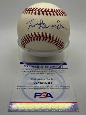 Tommy Tom Lasorda Signed Autograph 1989 All Star Game Angels Baseball PSA DNA - Image 1 of 3