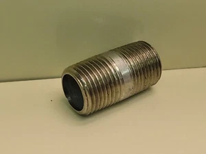 1/2" x 1-1/2"  Stainless Steel Pipe Nipple 316 - Picture 1 of 4