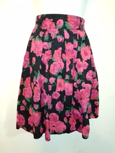 Papaya Pink Mix Floral Short Skirts Size 8 - Picture 1 of 9