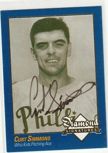 Curt Simmons signed 2009 Diamond Signatures card Philadelphia Phillies autograph - Picture 1 of 1