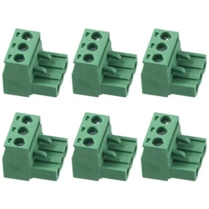 6Pcs of 3 Pin Terminal Block Plug (Phoenix/PHX connector), Female Sockets 5.08mm - Picture 1 of 2