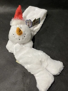Demdaco Nat & Jules Plush Snowman W Carrot Nose Scarf New With Tags - Picture 1 of 10