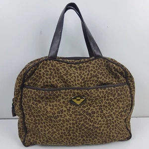 Bottega Veneta Leopard Animal Print Nylon Travel Luggage Toiletries Bag Purse - Picture 1 of 12