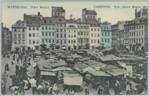 79960 - POLEN - ALTE POSTKARTE - WARSCHAU Warzawa - MARKT - Bild 1 von 1