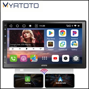ATOTO S8 7" 2Din Android Car Stereo for Ford SiriusXM WIFI CarPlay MP5 Player FM - Picture 1 of 8