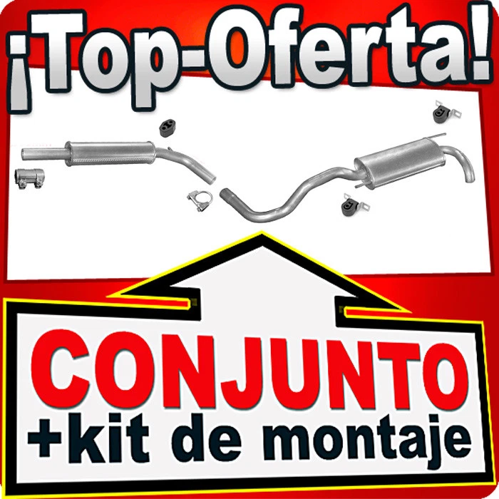 Silienciador para VW Volkswagen Polo 6N 1.4 16V 1.6 GTI 1.9 D - Imagen 1 de 1