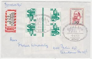 Sonder-R-Zettel, Gustorf Kr Grevenbroich, 1. Europa-Woche, Beförderungsspuren - Bild 1 von 1