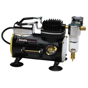 New IWATA Quiet SPRINT JET AIR COMPRESSOR-Airbrush Hose Hobby Craft Auto Paint - Picture 1 of 1