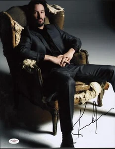 Keanu Reeves Signed 11x14 Photo Sexy JSA - Afbeelding 1 van 1