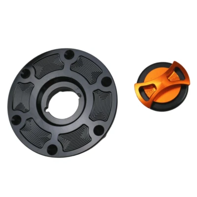 Cubierta de tapa de tanque de gasolina CNC naranja para BMW R1200RT R1200GS AD R1200RS R1200R Foto 1 de 3