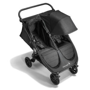 New BLACK Baby Jogger City Mini GT2 Double All-Terrain Double Pushchair Bundle
