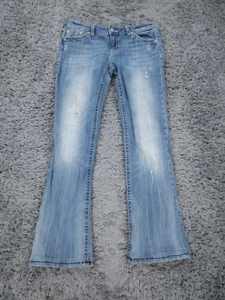 Miss Me Jeans Mujer 31 Azul Elástico Denim Irene Bota Desgastada *Defecto *Alterada - Imagen 1 de 16