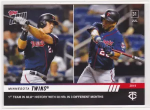 Minnesota Twins MLB HR Record Nelson Cruz Max Kepler 7/31/2019 Topps NOW 612 231 - Picture 1 of 2