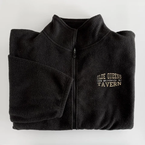Olde Queens Tavern Rutgers University Heineken NJ Fleece Jacket Zip-Up Size XL Cover