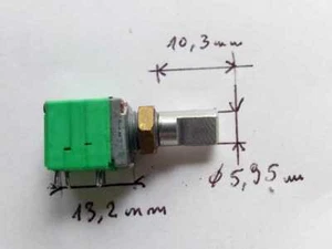 LOT de 2 POTENTIOMETRE 10K Logaritmique Miniature AVEC interrupteur et bouton  - Imagen 1 de 4
