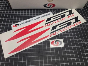 Z51 Racing Decals (2pk) Corvette 12" Accent Stickers C6 C7 C8 Stingray LSX LTX - Picture 1 of 12