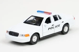 WELLY DieCast 1:34 FORD CROWN VICTORIA POLICE 3 WHITE New Model Car Metal in Box - Picture 1 of 9
