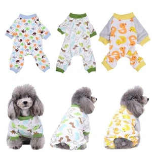 UK Dog Warm Pajamas Jumpsuit Pet Costume Clothes Cat Coat Jacket Puppy Outfits - Picture 1 of 17
