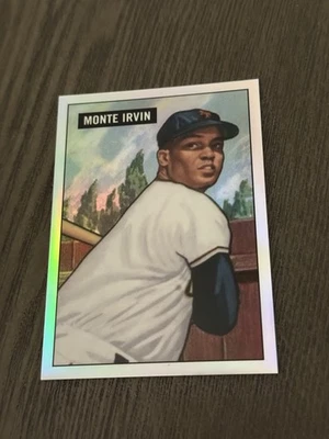 Tarjeta Bowman Chrome Refractors That Never Were 2017/499 #RTNW-MI MONTE IRVIN PATIO Foto 1 de 3
