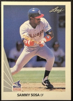 1990 Leaf Sammy Sosa #220 Rookie Card RC NM - Image 1 of 2