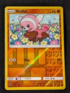 Stufful 55/111 - SM Crimson Invasion Reverse Holo LP Pokemon TCG - Picture 1 of 2