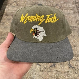 Vintage Wyoming Tech Eagles Snapback California Headwear USA NCAA - Picture 1 of 9