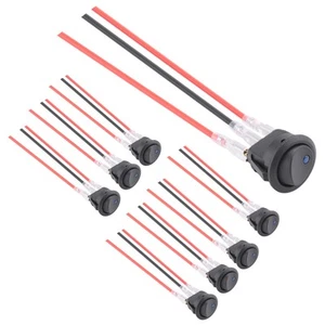 8 pezzi 12 V 20 un interruttore basculante rotondo LED interruttore basculante on off St7505 - Foto 1 di 8