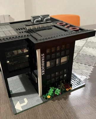 Lego Moc Modulare Starbucks 2803 Pz Pezzi originali - Immagine 1 di 4