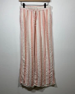 by Anthropologie Damen Small Wide Leg Lounge Hose Pull On rosa gestreift fließend - Bild 1 von 6
