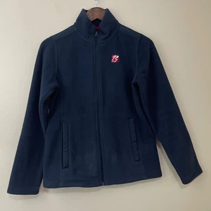 Chick-Fil-A Jacket Adult Small Navy Fleece Full-Zip Oobe Team Style Employee - Picture 1 of 10