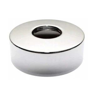 Round Chrome Steel 3/4 Inch Pipe Cover Collar 24mm High - Picture 1 of 3