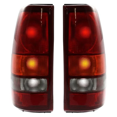 Tail Light Set for Chevrolet Silverado 1500 1999-2002 Fleetside Halogen w/ bulbs - Image 1 of 4