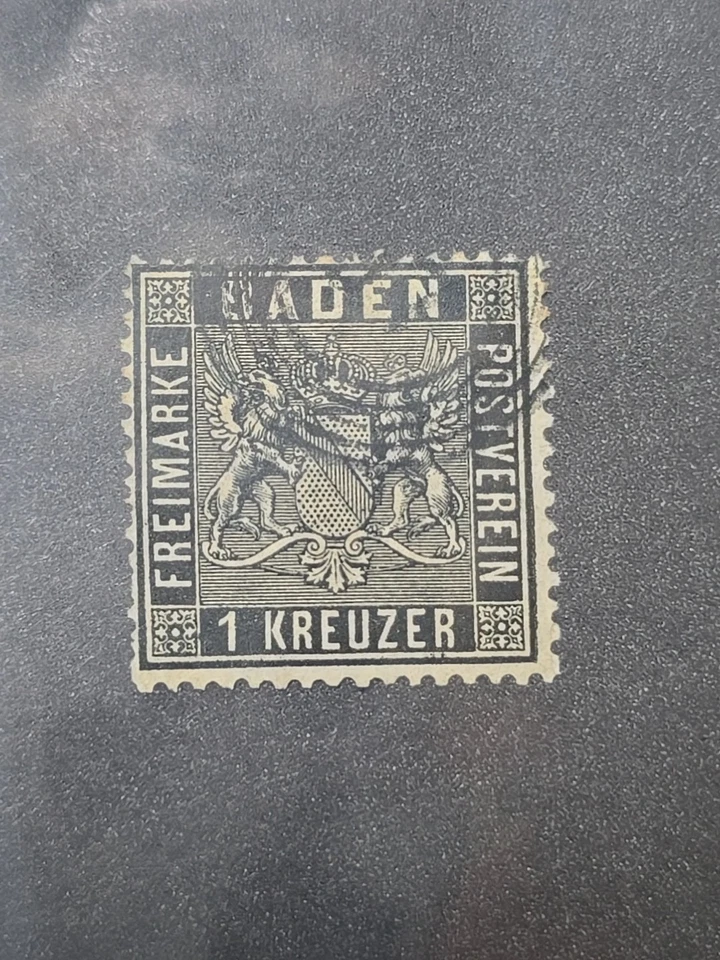 Joystamp: Alemania Estado Baden SC# 10 Negro Usado Perf 13 1/2 CV$30 Foto 1 de 1