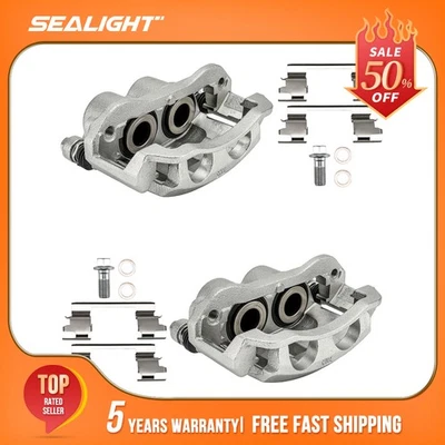 2x Rear Brake Caliper with Bracket for Chevy Express GMC Savana 2500 3500 03-20 - Image 1 of 4