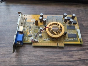 GeForce FX 5200 PCI Graphics Card GPU 128mb DVI Mvga-nvg34p - Faulty - Picture 1 of 4
